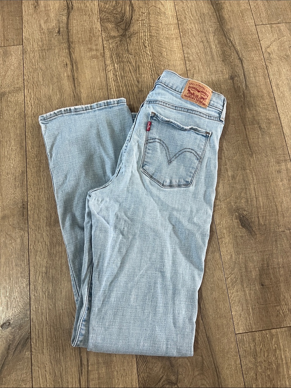 Levi's Light Blue Bootcut Stretch Jeans